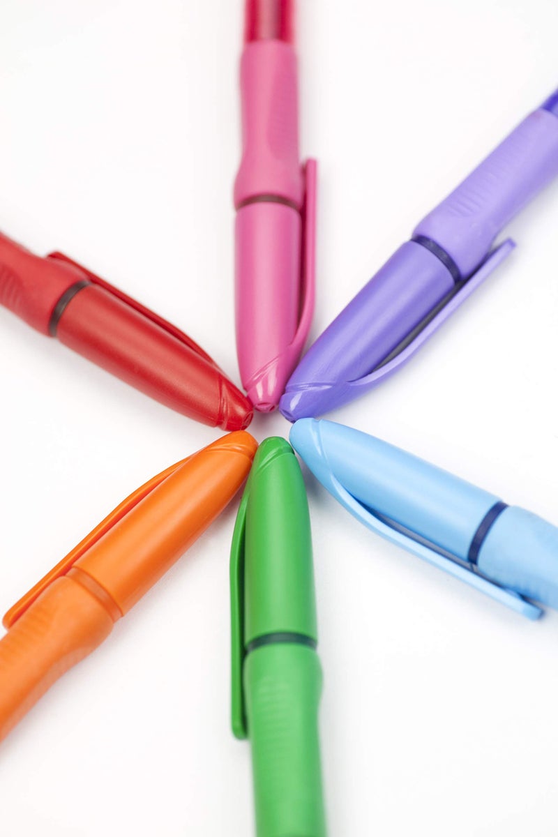 Promarx Tc Ball Pro Grip Fashion Ballpoint Pens, 1.0 mm, Assorted Colored Ink, 6-Count - Image 4